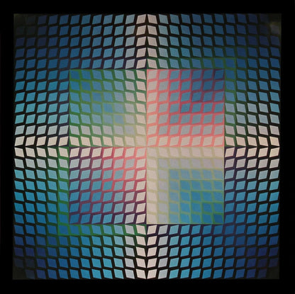 Victor Vasarely, Composition, Progressions I, Hliogravure