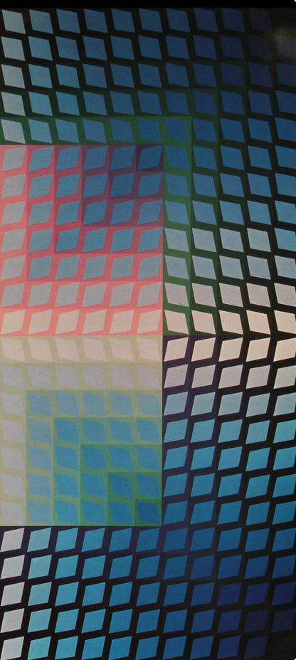Victor Vasarely, Composition, Progressions I, Hliogravure