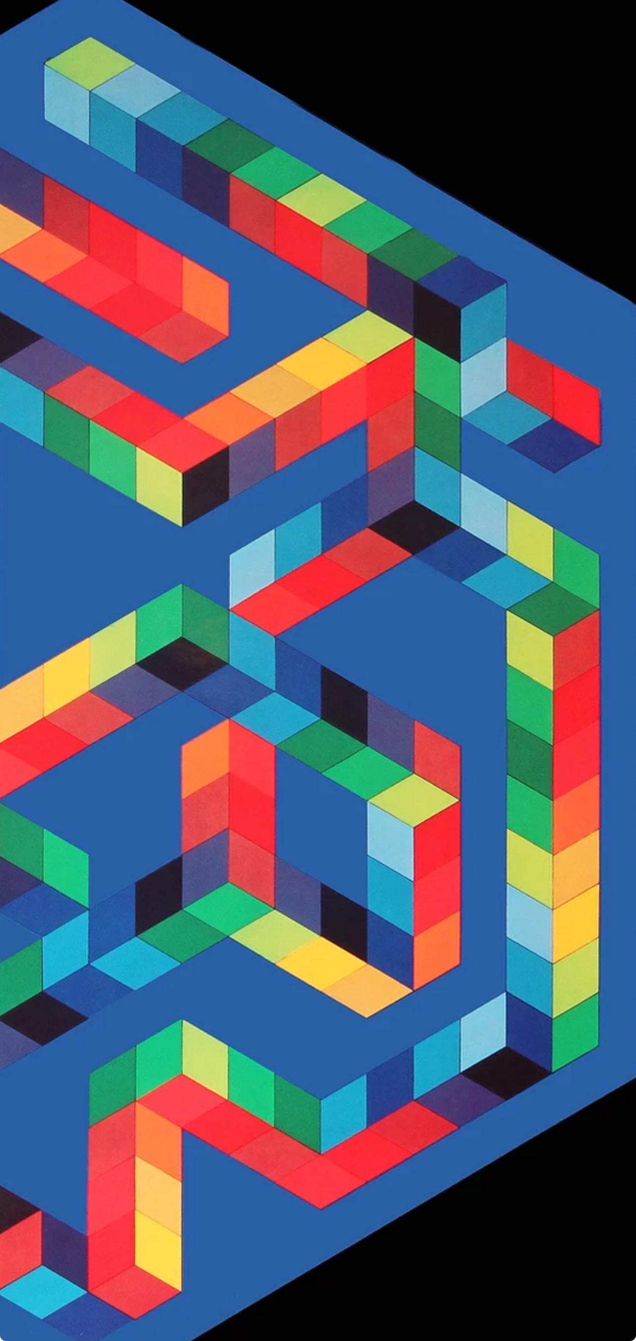 Victor Vasarely, Composition, Progressions I, Hliogravure