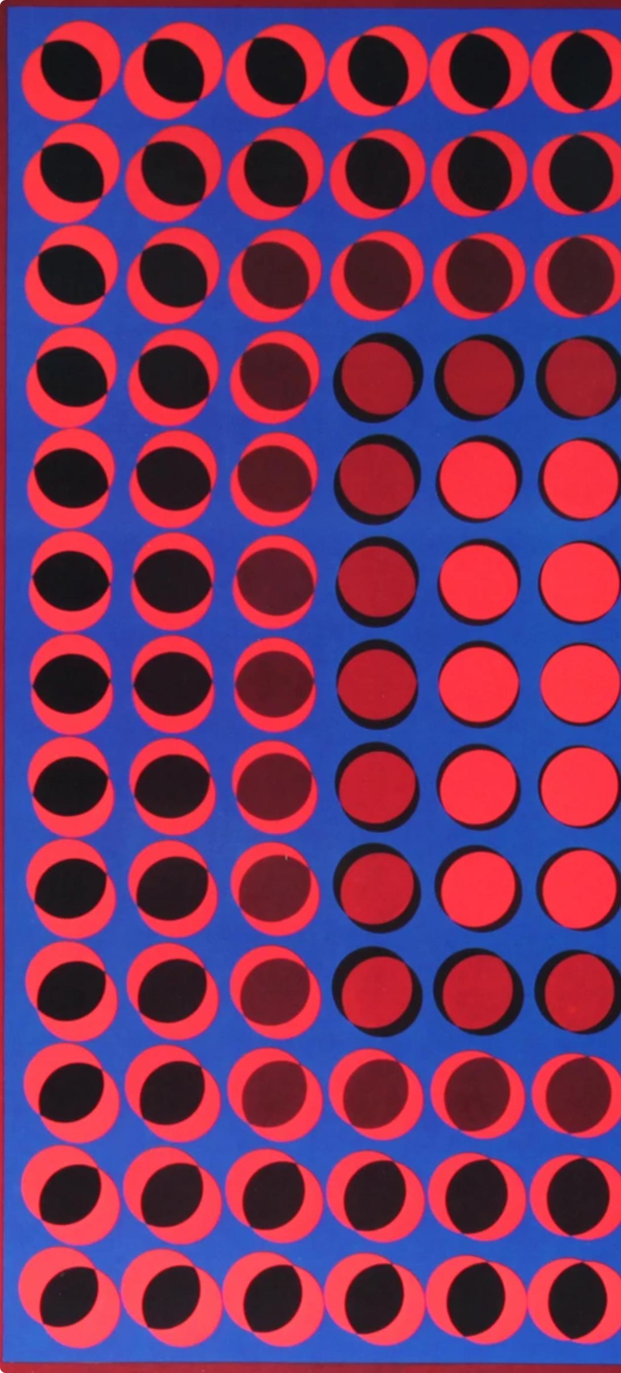 Victor Vasarely, Composition, Progressions I, Hliogravure