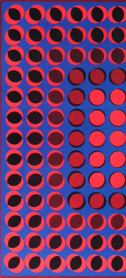 Victor Vasarely, Composition, Progressions I, Hliogravure