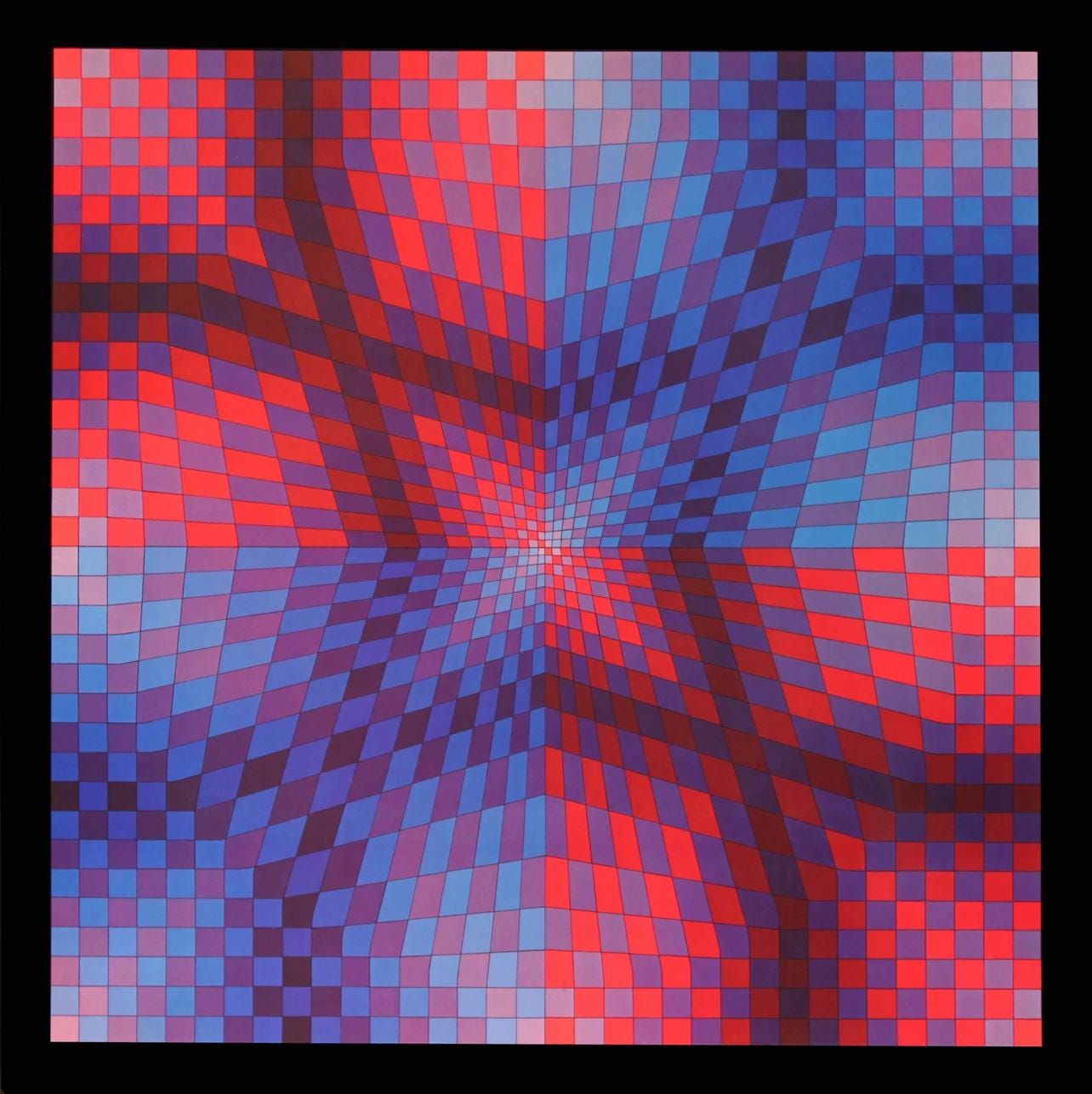 Victor Vasarely, Composition, Progressions I, Hliogravure