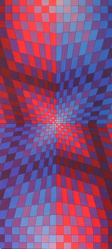 Victor Vasarely, Composition, Progressions I, Hliogravure