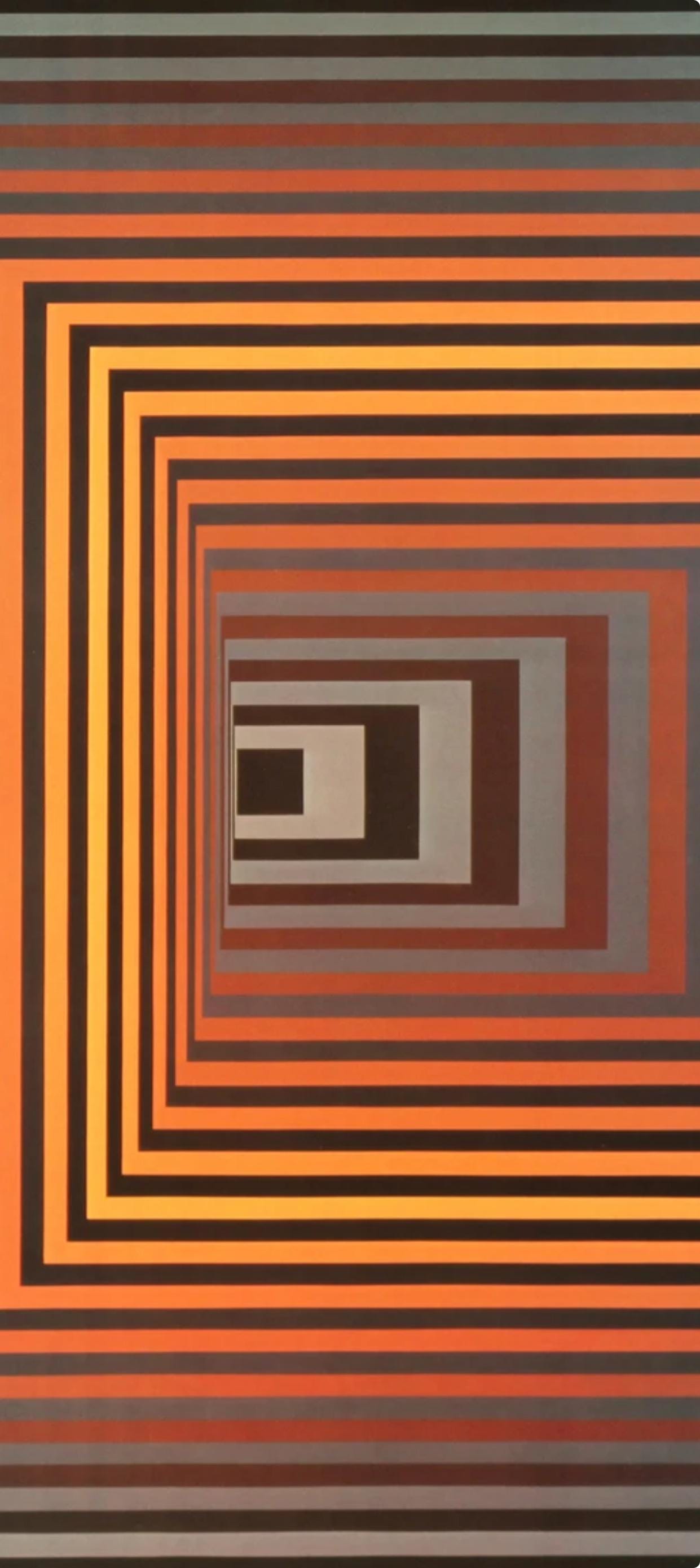 Victor Vasarely, Composition, Progressions I, Hliogravure