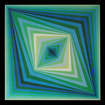 Victor Vasarely, Composition, Progressions Ii, Hliogravure