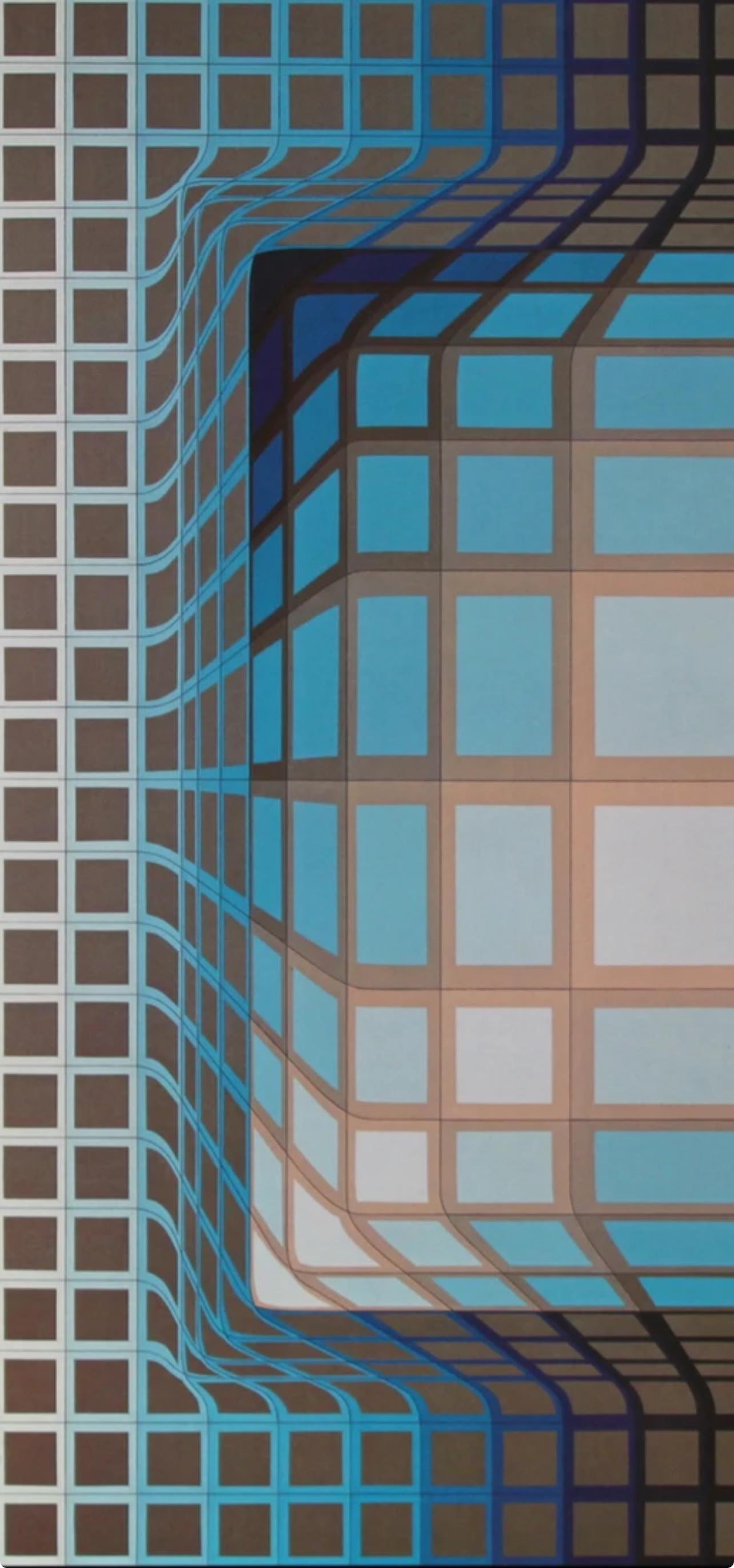Victor Vasarely, Composition, Progressions Ii, Hliogravure