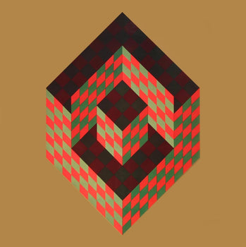 Victor Vasarely, Composition, Progressions Iii, Hliogravure