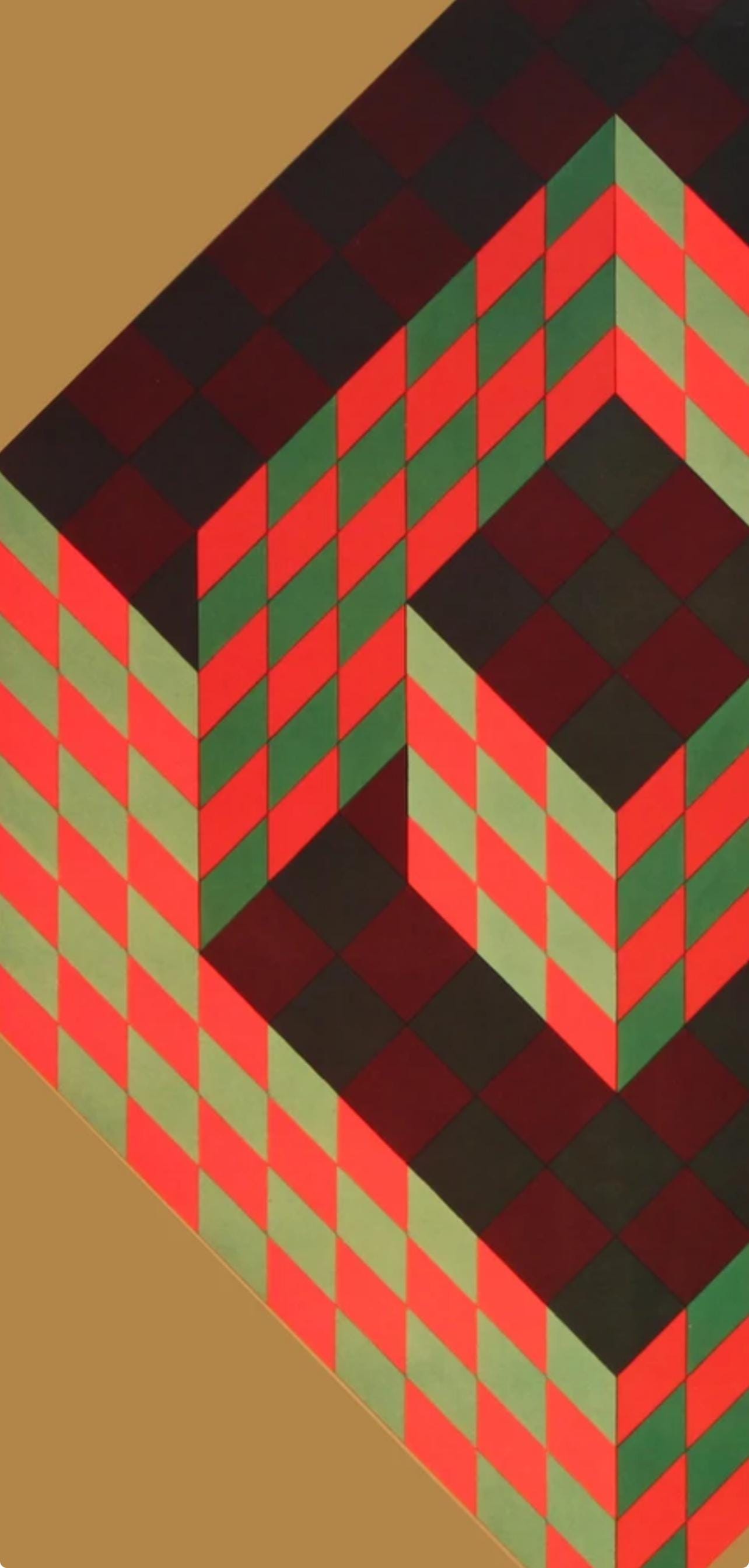 Victor Vasarely, Composition, Progressions Iii, Hliogravure