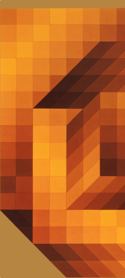 Victor Vasarely, Composition, Progressions Iii, Hliogravure