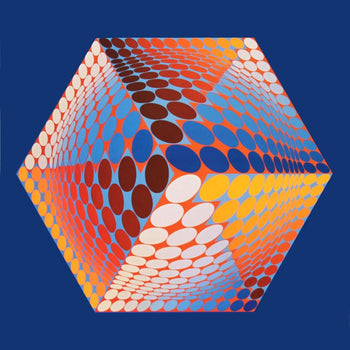 Victor Vasarely, Composition, Progressions Iii, Hliogravure