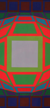 Victor Vasarely, Composition, Progressions Iii, Hliogravure