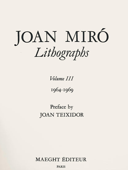 Joan Mir, Composition, (Cramer 230; Mourlot 1117), Joan Mir Lithographs, Lithograph
