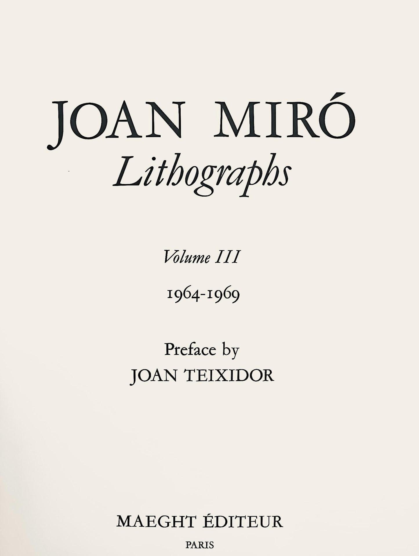 Joan Mir, Composition, (Cramer 230; Mourlot 1116), Joan Mir Lithographs, Lithograph