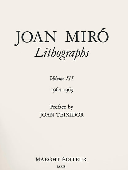 Joan Mir, Composition, (Cramer 230; Mourlot 1116), Joan Mir Lithographs, Lithograph