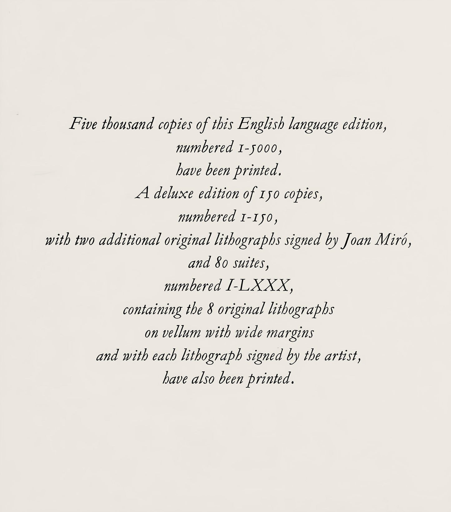 Joan Mir, Composition, (Cramer 230; Mourlot 1115), Joan Mir Lithographs, Lithograph