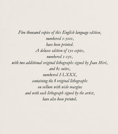 Joan Mir, Composition, (Cramer 230; Mourlot 1115), Joan Mir Lithographs, Lithograph