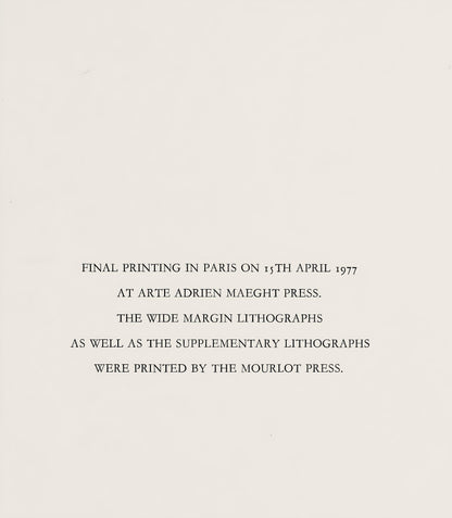 Joan Mir, Composition, (Cramer 230; Mourlot 1115), Joan Mir Lithographs, Lithograph