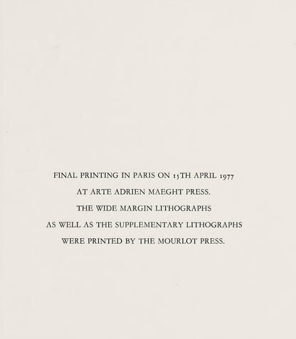 Joan Mir, Composition, (Cramer 230; Mourlot 1115), Joan Mir Lithographs, Lithograph