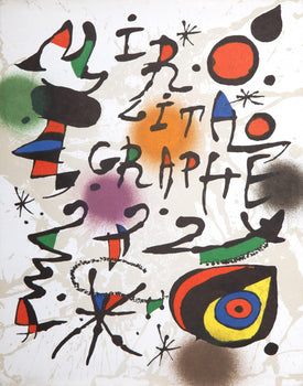 Joan Mir, Composition, (Cramer 230; Mourlot 1112), Joan Mir Lithographs, Lithograph