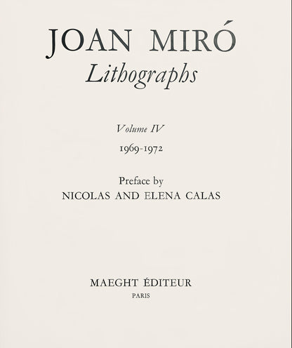 Joan Mir, Composition, (Cramer 249; Mourlot 1256), Joan Mir Lithographs, Lithograph