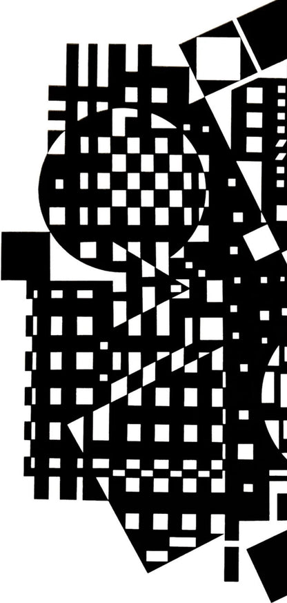 Victor Vasarely, Composition, Croises, Hliogravure