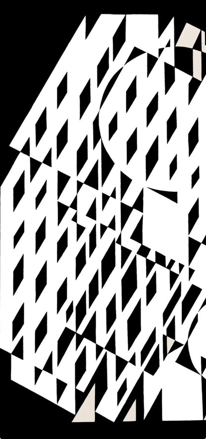 Victor Vasarely, Composition, Croises, Hliogravure