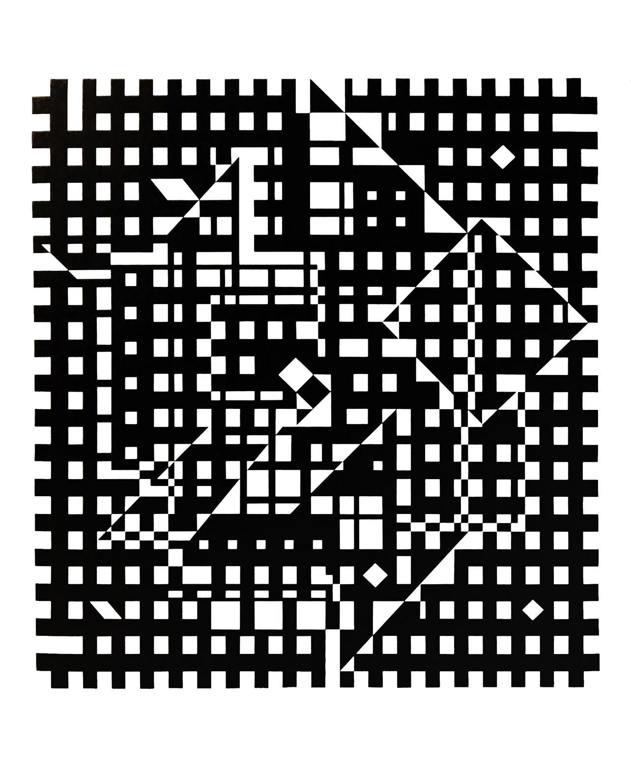 Victor Vasarely, Composition, Croises, Hliogravure