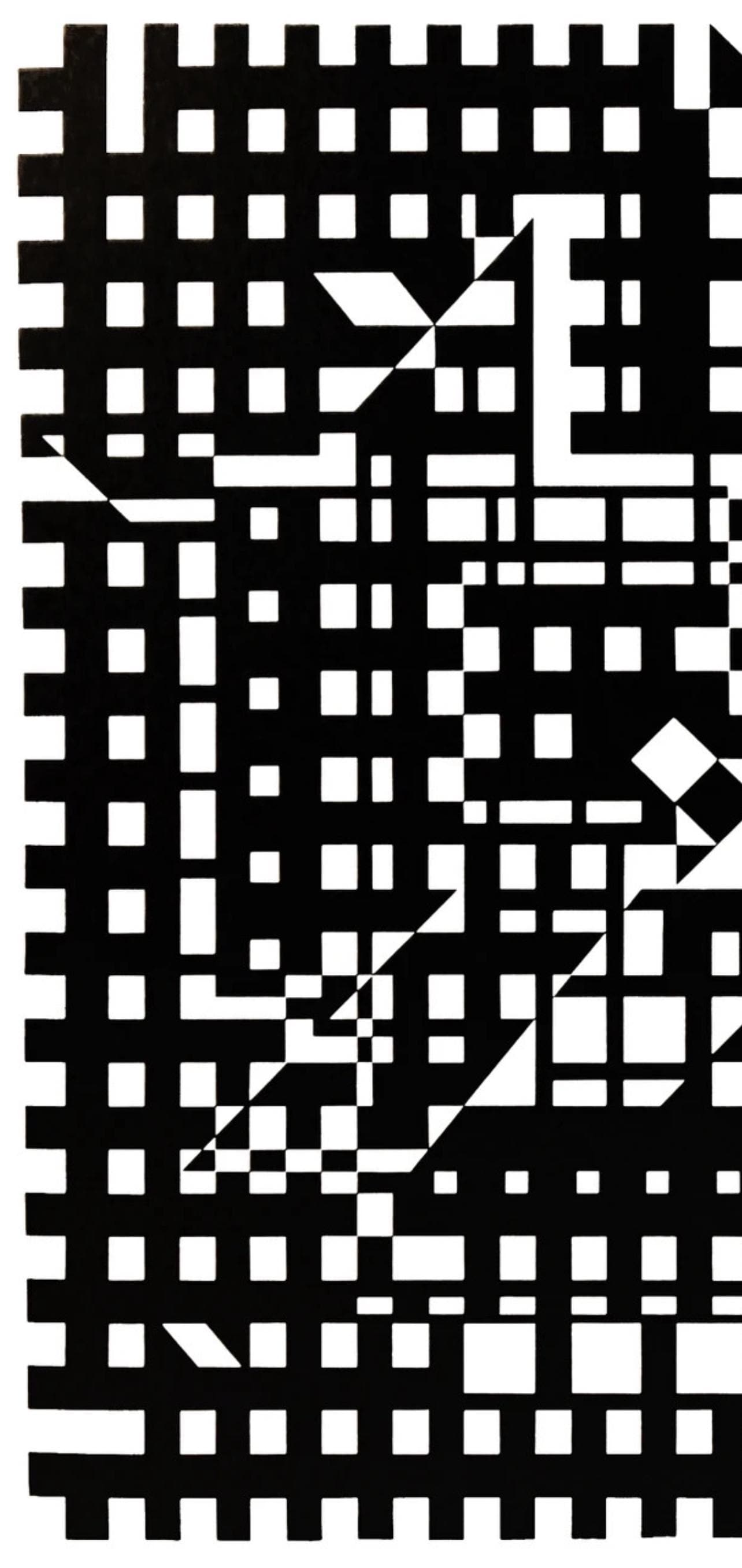Victor Vasarely, Composition, Croises, Hliogravure