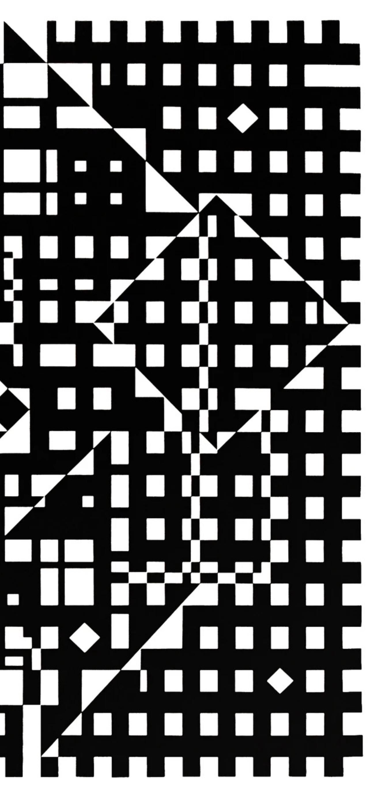 Victor Vasarely, Composition, Croises, Hliogravure