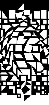 Victor Vasarely, Composition, Croises, Hliogravure