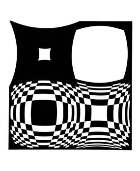 Victor Vasarely, Composition, Croises, Hliogravure