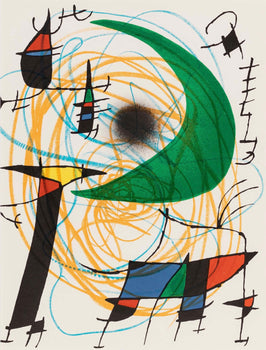 Joan Mir, Composition, (Cramer 160; Mourlot 861), Joan Mir Lithographs, Lithograph