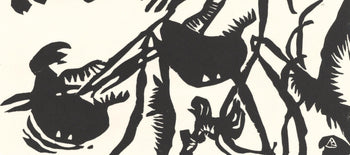 Wassily Kandinsky, Motiv Aus Improvisation 25 (Roethel 105), Xxe Sicle, Woodcut