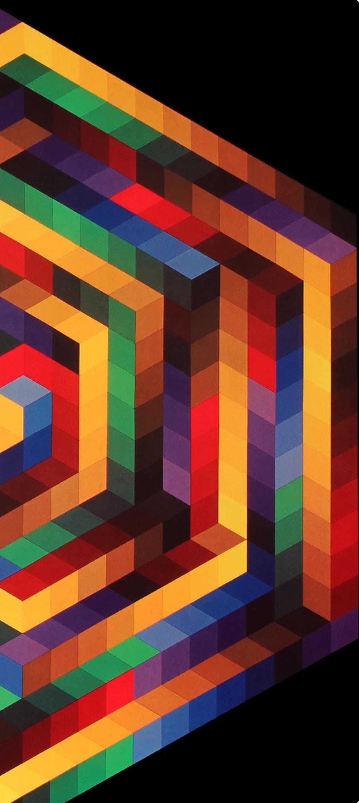 Victor Vasarely, Composition, Progressions I, Hliogravure