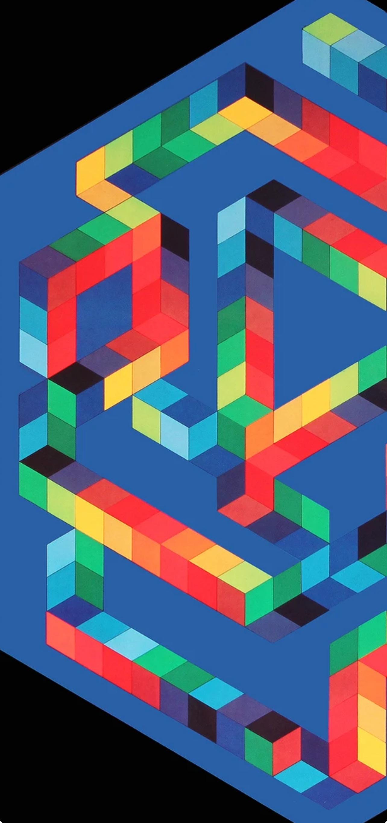 Victor Vasarely, Composition, Progressions I, Hliogravure