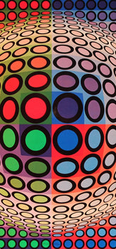 Victor Vasarely, Composition, Progressions I, Hliogravure