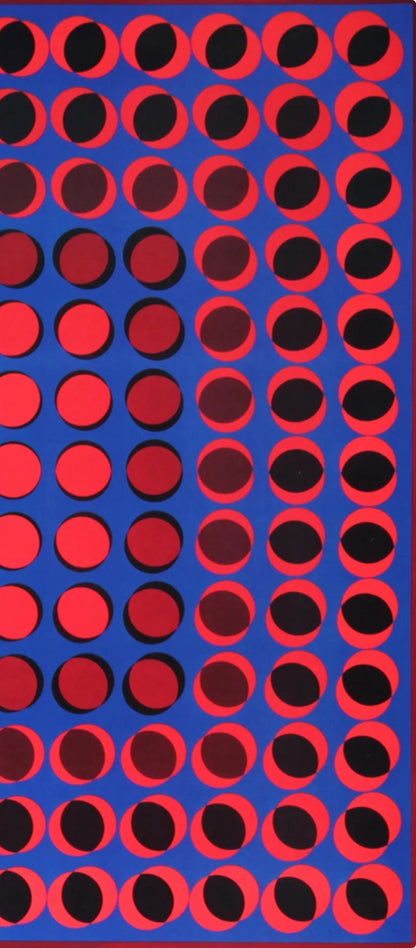 Victor Vasarely, Composition, Progressions I, Hliogravure