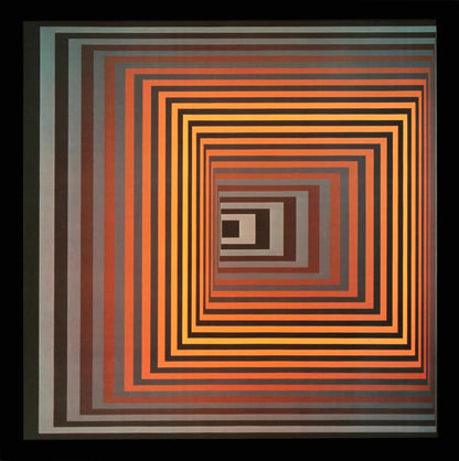 Victor Vasarely, Composition, Progressions I, Hliogravure
