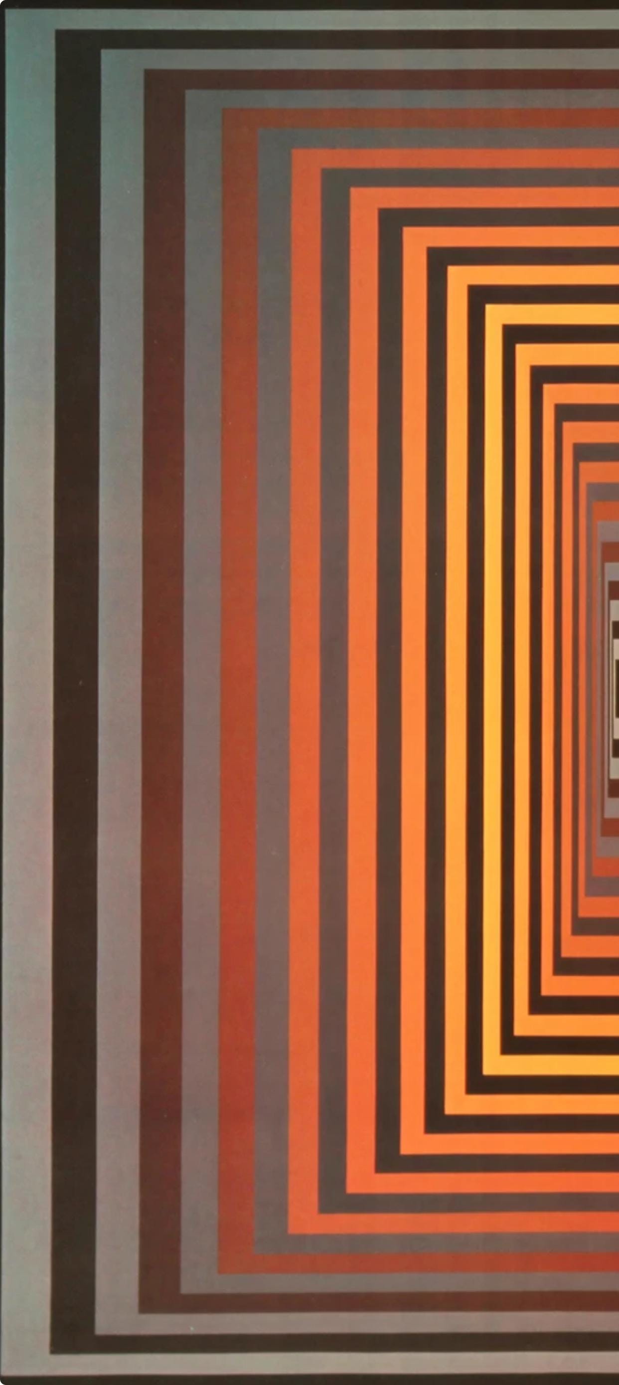 Victor Vasarely, Composition, Progressions I, Hliogravure