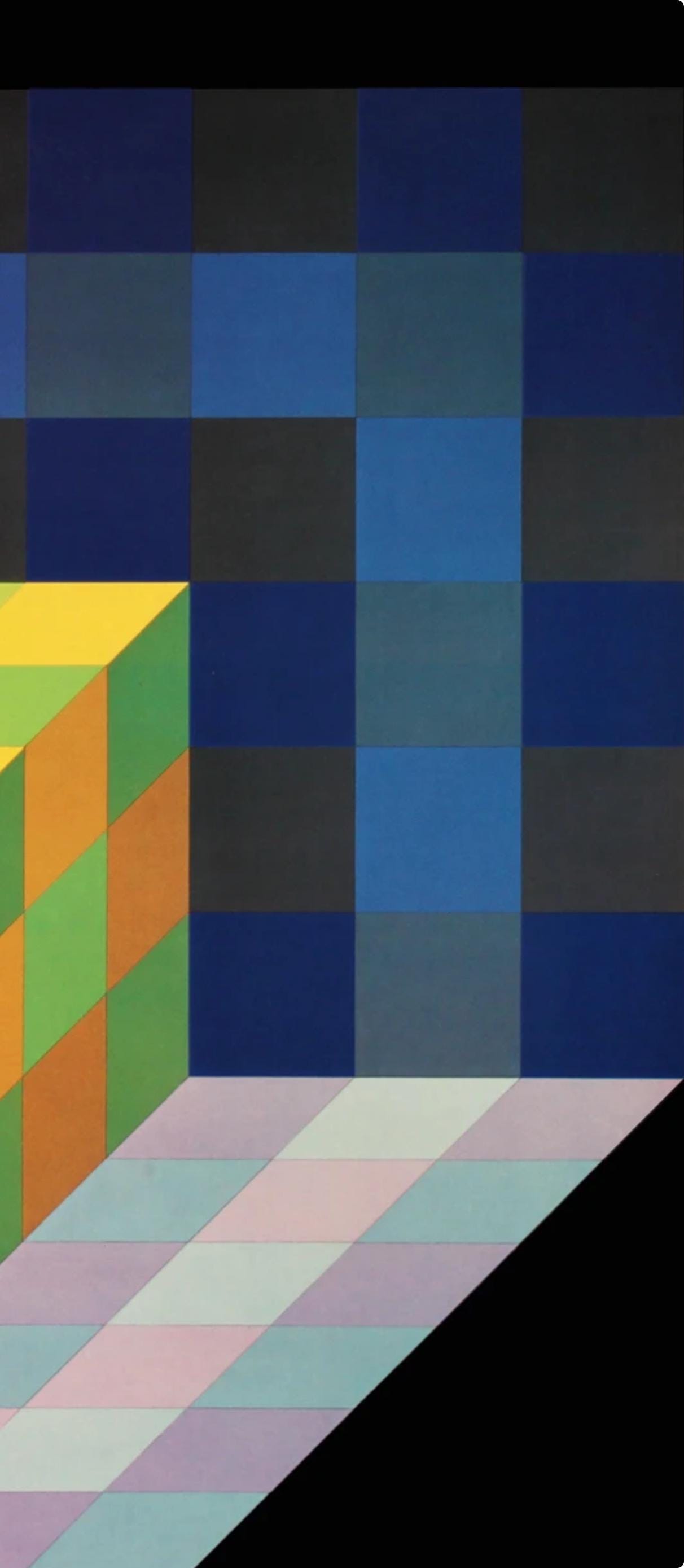 Victor Vasarely, Composition, Progressions I, Hliogravure