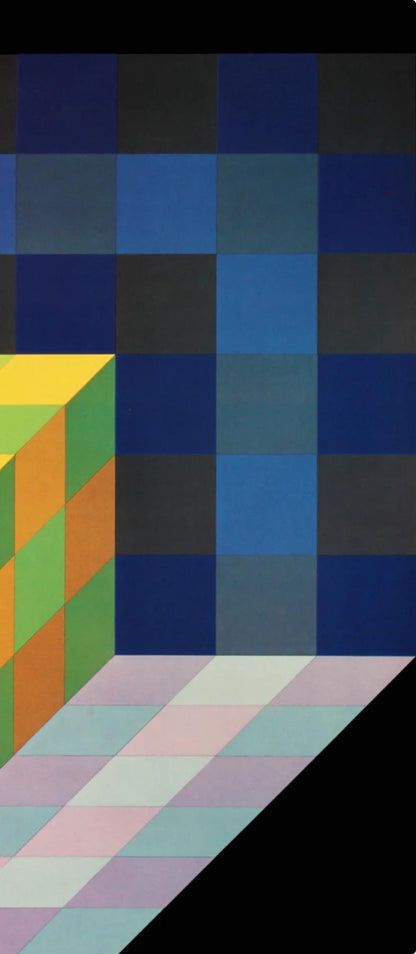Victor Vasarely, Composition, Progressions I, Hliogravure