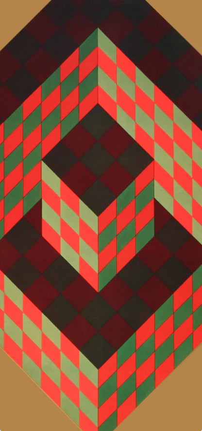 Victor Vasarely, Composition, Progressions Iii, Hliogravure