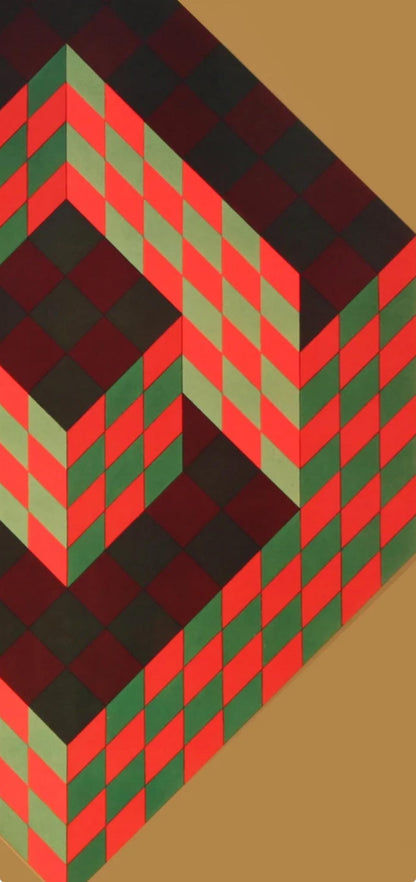 Victor Vasarely, Composition, Progressions Iii, Hliogravure