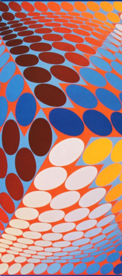 Victor Vasarely, Composition, Progressions Iii, Hliogravure