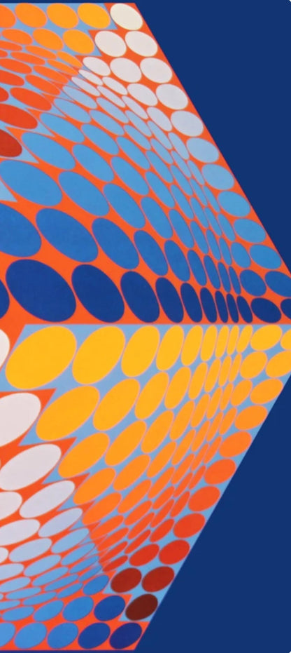 Victor Vasarely, Composition, Progressions Iii, Hliogravure