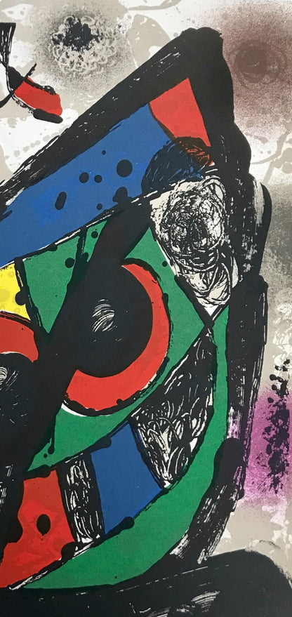 Joan Mir, Composition, (Cramer 249; Mourlot 1256), Joan Mir Lithographs, Lithograph