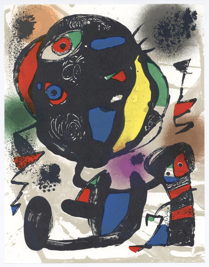 Joan Mir, Composition, (Cramer 249; Mourlot 1260), Joan Mir Lithographs, Lithograph