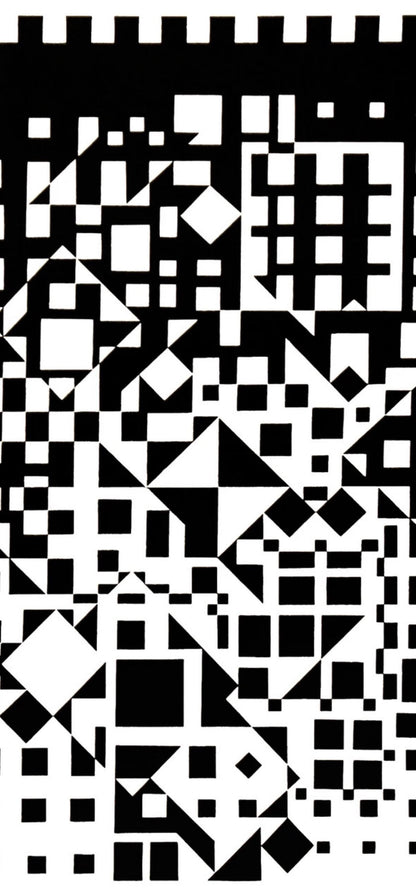 Victor Vasarely, Composition, Croises, Hliogravure