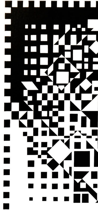 Victor Vasarely, Composition, Croises, Hliogravure