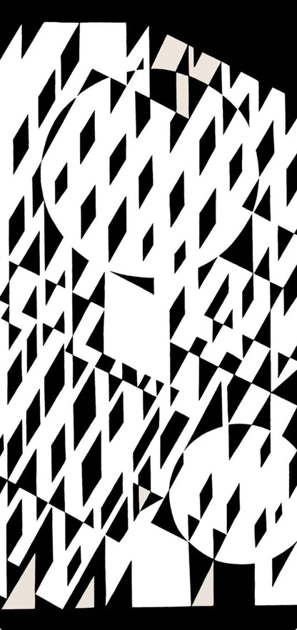 Victor Vasarely, Composition, Croises, Hliogravure